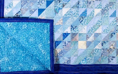 Quilt with backing