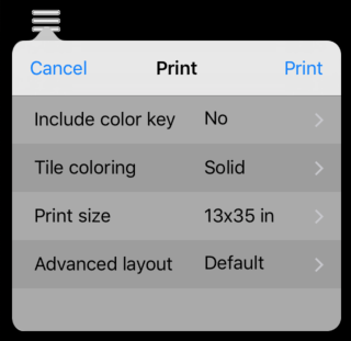 Configure printing a poster