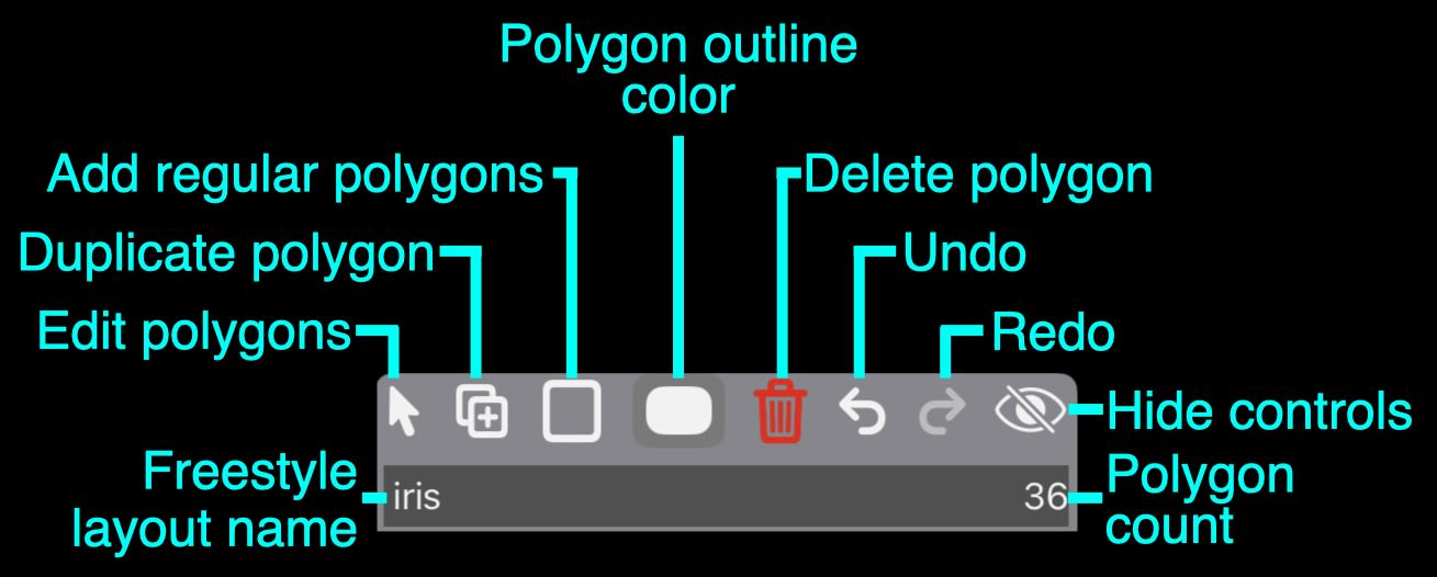 Annotated freestyle controls