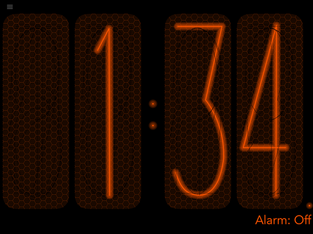 bnClock with orange Nixie display only