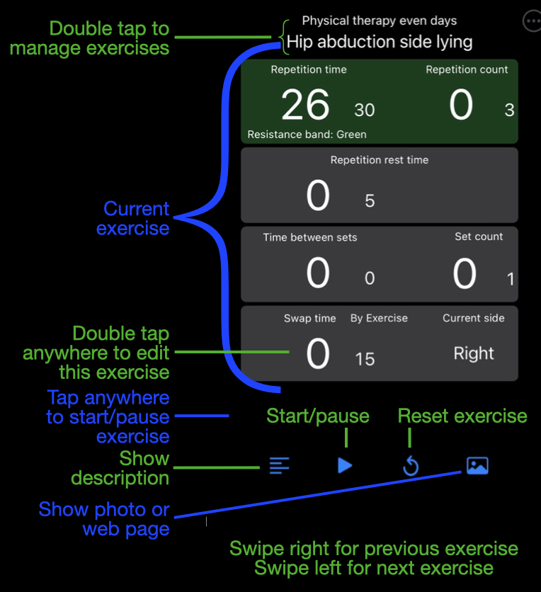 Intervals with exercise running